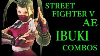 STREET FIGHTER V AE IBUKI BASIC COMBOS【スト5AE いぶき 基礎コンボ 】