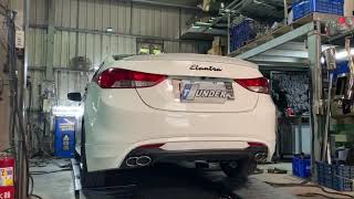 雷力 HYUNDAI 13 ELANTRA 1.8 NA  超跑尾段-隱藏尾飾│THUNDER HYUNDAI 13 ELANTRA 1.8 NA Muffler - SC type