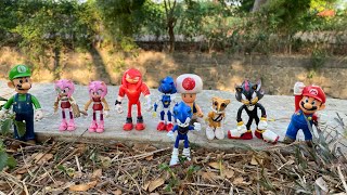 SONIC the hedgehog Toys/Action/figure/cheap price/knuckles shadow tails amy metal  mario  zootopia