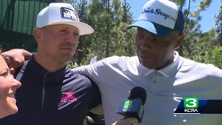 Charles Barkley gives the Kings a shout-out during Tahoe celebrity golf tournament