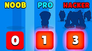 NOOB vs PRO vs HACKER - Brawl Stars