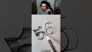 How to Draw 3D Numbers! 🤯