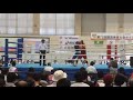 2017.10.8 第72回 国民体育大会 ボクシング競技会 少年男子 ウェルター級 荒本 一成 vs 須永 大護 round3 高校8冠