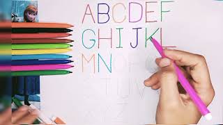 abc capital letters writing for kids
