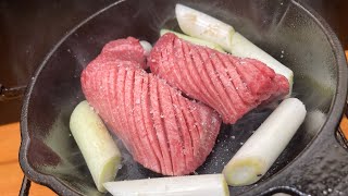 ネギ塩牛タンを焼いて無限陸ハイボールをキメるだけの動画