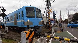 西武多摩川線（近江鉄道湖風号塗装）武蔵境行を撮った。白糸台駅