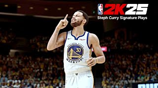 NBA 2K25 Amazing Realism! | Steph Curry Signature Plays HIGHLIGHTS