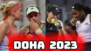 Jessica Pegula / Coco Gauff vs Lyudmyla Kichenok / Jelena Ostapenko .. Full Highlights .. Doha Final