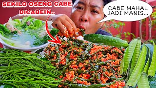 OSENG CABE DICABEIN ,INI ENAK BANGET ,DENGAN SOP SAWI TULANG AYAM