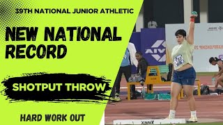 Shotput Throw (New National Record)39th National Junior Athletic Champioship In kalinga Stadium