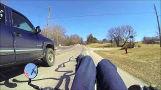 Close Overtake on Cyclist, Narrow Road