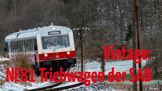 NE81 der Schwäbischen Albbahn zwischen Hütten und Schmiechen in winterlichen Verhältnissen