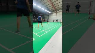 Mixed Doubles vs. Men's Doubles 🏸 #badminton #caulong #funnybadminton #shuttlecock #shorts