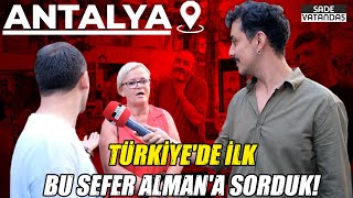 Raflar Boş Diyen Gurbetçiye Alman Kadın Cevap Verdi! Antalya'da Sokak Karıştı!