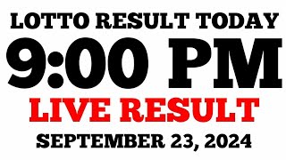 Lotto Result Today 9PM Draw September 23, 2024 PCSO LIVE Result