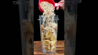 High Protein Banana Oatmeal Breakfast Smoothie | Perfect Healthy Energy Drink #shorts
