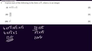 Q1 Core 1 C1 OCR May June 2013 Past Paper   Exam Practice AS Maths