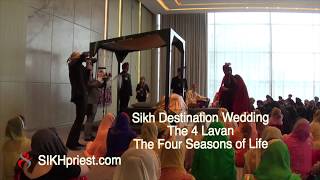 Toronto Sikh Wedding at Four Seasons | Lavan 2  Part 14 of the ​ceremony @sikhpriest