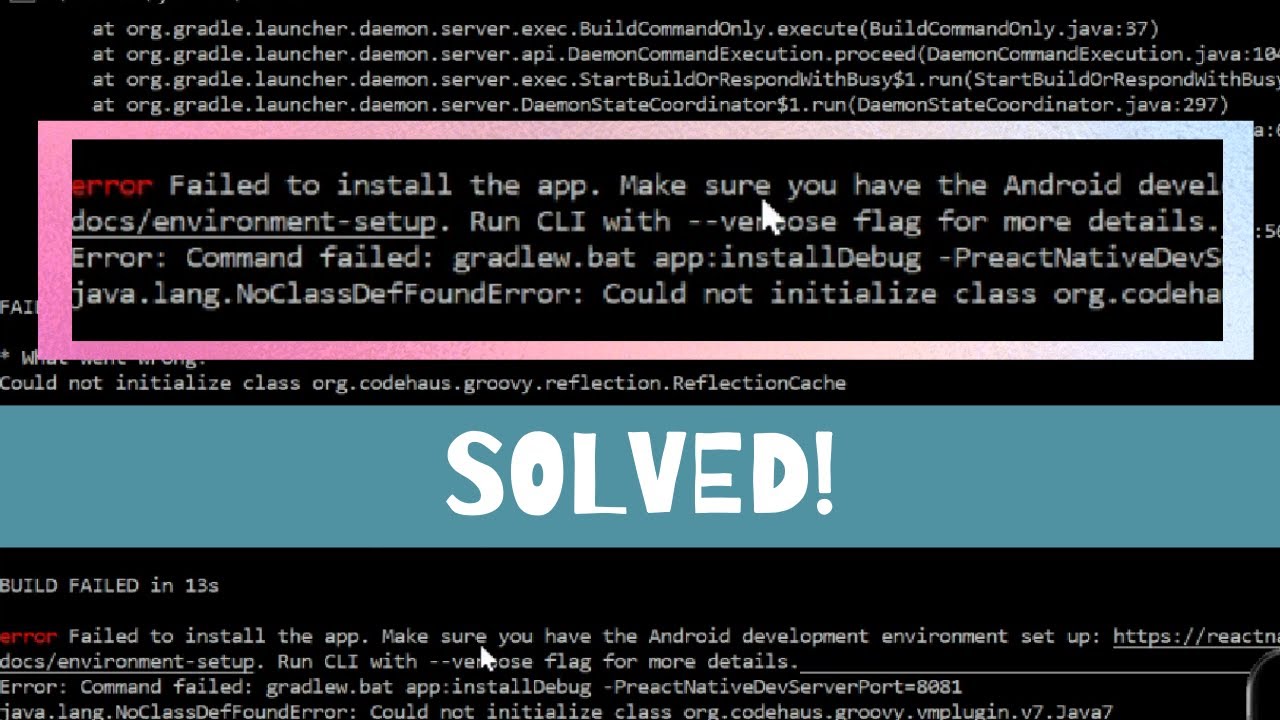 Failed to run process. React native Error. Command failed. Фармера ошибка failed to Instal. Failed to load script что делать.