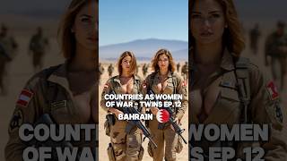 Countries As Women Of War - Twins EP. 12 #shorts #youtubeshorts #viralvideo #army #military