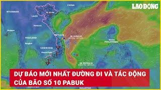 Dự báo mới nhất đường đi và tác động của bão số 10 Pabuk | Báo Lao Động