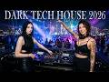 Hypnotic Dark Tech House | Rooftop Neon City  | Female DJ Duo Live Set