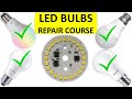 Led Bulbs Repair Course - Fix Led Lamp without soldering iron