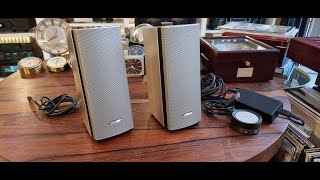 BOSE COMPANION 20 active speakers high fidelity +table remote  -test-