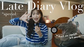 Late Diary Vlog “ Special 我使用ChatGPT的5種方法 How I Use ChatGPT in 5 Ways Its Berry M