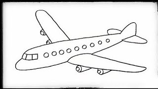 Aeroplane Drawing | How to Draw Aeroplane | Drawing | Sketches