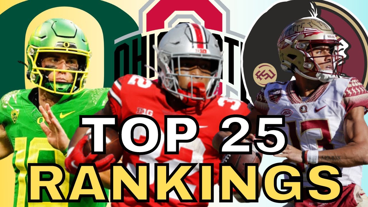 Revealing AP Top 25 College Football Rankings L Florida Rises And ...