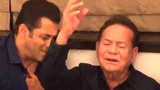 Salim Khan SINGING Suhaani Raat Dhal Chuki With Salman Khan At GALAXY Apartments