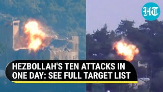 Hezbollah's Big Escalation: 10 Attacks In Just 1 Day On Israel; Nasrallah's All-Out War Plan? | Gaza