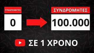 Πώς να φτάσεις τους 100.000 συνδρομητές στο YouTube σε 1 χρόνο | Make Video Greece