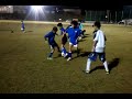 ドリブル練習　石岡市八郷地区の少年サッカースクール