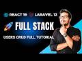 React CRUD Tutorial | Build Complete Users CRUD with Laravel API (Full Stack Project)