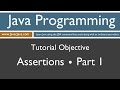 Learn Java Programming - Assertions Part 1 Tutorial (assert keyword)
