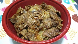 【咀嚼音/ASMR】北海道産中落ちカルビ丼《どんぶり名人》【食べる動画】