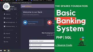 Basic Banking System with Source Code | Web development | PHP & SQL | Sparks Foundation | Task 1