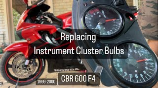 Replacing Instrument Cluster Bulbs | CBR 600 F4