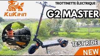 Kukirin - G2 MASTER - trottinette électrique double moteurs puissante et pas cher