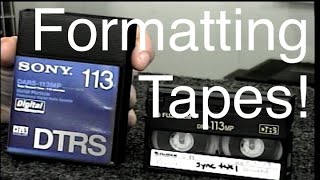 Tascam DA-88 // Formatting DTRS Tapes!!