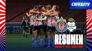 RESUMEN Y GOLES: Chivas Femenil vs Santos | Jornada 17 Apertura 2024