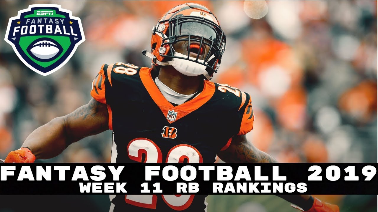 2019 Fantasy Football- Week 11 Running Back Rankings (Top 32) - YouTube