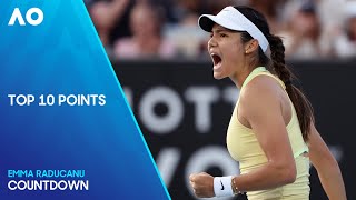 Emma Raducanu | Top 10 Points | Australian Open 2024