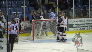 LNAH, coup bâton à Chabot et rondelle frappe un arbitre ,18 Nov 2016