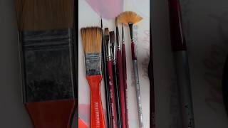 🤩My favorite paint brushes for #acrylicpainting #paintbrushes #paintbrush #princeton #montmarte