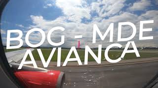 Avianca Flight - Bogota to Medellin - BOG MDE