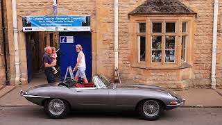 Admirers of Jaguar E type in Chipping Camden