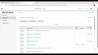 Pearson MyLab Math Setup